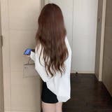 白ブラウス シャツ レディースロングシャツ | shoppinggo | 詳細画像3 