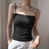 ブラック | キャミソール カップ付き ブラトップ | shoppinggo