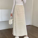 ベージュ | ロングスカート ハイウエスト マキシ丈 | shoppinggo