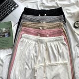 ワイドパンツ チェック柄パンツ 薄手 | shoppinggo | 詳細画像4