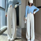 ワイドパンツ チェック柄パンツ 薄手 | shoppinggo | 詳細画像11