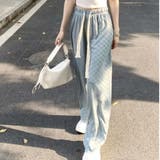 ワイドパンツ チェック柄パンツ 薄手 | shoppinggo | 詳細画像15