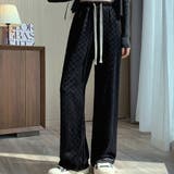 ワイドパンツ チェック柄パンツ 薄手 | shoppinggo | 詳細画像17