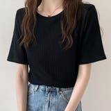 ブラック | Tシャツ カットソー 半袖 | shoppinggo