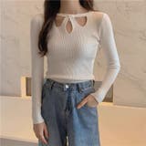 ニットトップス ツイスト ラウンドネック | shoppinggo | 詳細画像4 