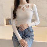 ニットトップス ツイスト ラウンドネック | shoppinggo | 詳細画像6 