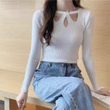 ニットトップス ツイスト ラウンドネック | shoppinggo | 詳細画像7 