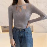ニットトップス ツイスト ラウンドネック | shoppinggo | 詳細画像11 