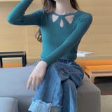 ニットトップス ツイスト ラウンドネック | shoppinggo | 詳細画像12 