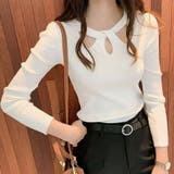 ニットトップス ツイスト ラウンドネック | shoppinggo | 詳細画像20 