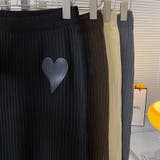 リブニットスカート ハート スリット入り | shoppinggo | 詳細画像5
