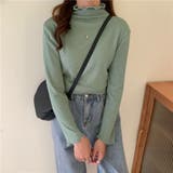 グリーン | Ｔシャツ レディース 長袖 | shoppinggo