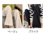 レディースワイドパンツ 裏起毛パンツ 美脚効果 | shoppinggo | 詳細画像2 