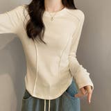 ベージュ | Ｔシャツ レディース 丸首 | shoppinggo