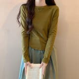 オリーブ | Ｔシャツ レディース 丸首 | shoppinggo