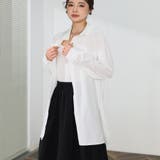 白ブラウス シャツ レディースロングシャツ | shoppinggo | 詳細画像17