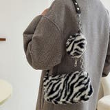 A | ポーチ付き ファーバッグ 2点セット | shoppinggo