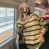 ニットトップス ボーダー スキッパー | shoppinggo | 詳細画像5