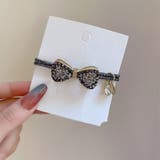 シルバー | ヘアゴム 蝶結び キラキラ | shoppinggo