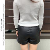 ボードショートパンツ レディース フェイクレザーショートパンツ | shoppinggo | 詳細画像5