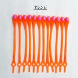 オレンジ | 靴紐 結ばない 靴ひも12本セット | shoppinggo