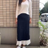 スカート ロング  タイトスカート 切り替え 着痩せ オシャレ カジュアル  | shoppinggo | 詳細画像8 