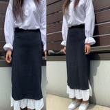 スカート ロング  タイトスカート 切り替え 着痩せ オシャレ カジュアル  | shoppinggo | 詳細画像12 