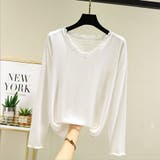 VネックＴシャツ レディーストップス | shoppinggo | 詳細画像10 
