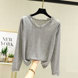 VネックＴシャツ レディーストップス | shoppinggo | 詳細画像11 