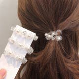 ホワイト | ヘアゴム スプリング パール | shoppinggo