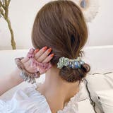 グリーン | シュシュ キラキラヘアゴム ヘアアレンジ | shoppinggo