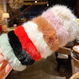 ヘアゴム シュシュ フワフワ フェイクファー | shoppinggo | 詳細画像6 