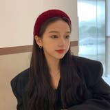 ワインレッド | ふわふわ カチューシャ ファー ヘアバンド | shoppinggo