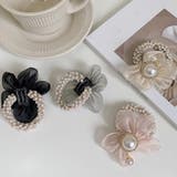 ヘアゴム はな パール おしゃれ ブレスレット | shoppinggo | 詳細画像3