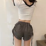 スウェットショートパンツ レディース サイドシャーリング | shoppinggo | 詳細画像5