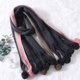 ブラック | マフラー ロングマフラー 厚手 | shoppinggo