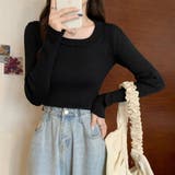 リブニット ラウンドネック 薄手 | shoppinggo | 詳細画像18 