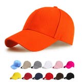 オレンジ | 帽子 キャップ メンズ レディース 女性用 UVカット つば付 | shoppinggo