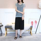 ブルー | Tシャツレディース 透かし彫り カットソー | shoppinggo