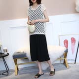 キャメル | Tシャツレディース 透かし彫り カットソー | shoppinggo