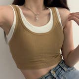キャメル | 韓国ファッション 夏新作 タンクトップ | shoppinggo