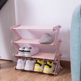 ピンク | シューズラック 4段 | shoppinggo