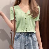 韓国ファッション 夏服 サマーニット | shoppinggo | 詳細画像20 