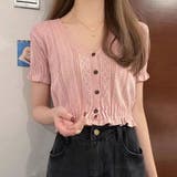 韓国ファッション 夏服 サマーニット | shoppinggo | 詳細画像22 