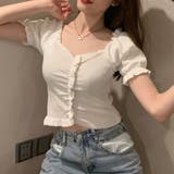 韓国ファッション 夏新作 サマーニットトップス | shoppinggo | 詳細画像15