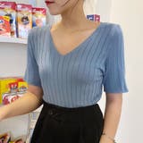 韓国ファッション 夏新作 サマーニット | shoppinggo | 詳細画像12 