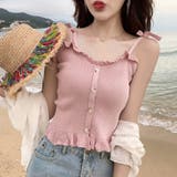 韓国ファッション 夏新作 ニットキャミソール | shoppinggo | 詳細画像8 