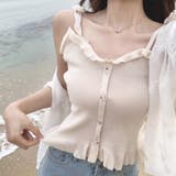 韓国ファッション 夏新作 ニットキャミソール | shoppinggo | 詳細画像10 