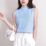 ブルー | 韓国ファッション 夏新作 サマーニット | shoppinggo