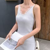 ノースリーブ リブニットワンピース オフィスカジュアル | shoppinggo | 詳細画像8 